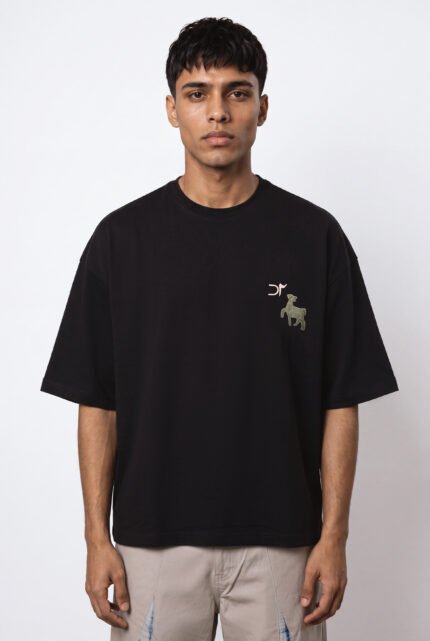 Black Logo Screen Printed Tee